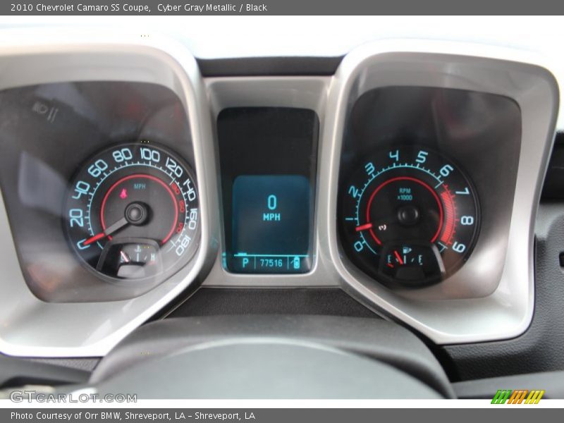 Cyber Gray Metallic / Black 2010 Chevrolet Camaro SS Coupe