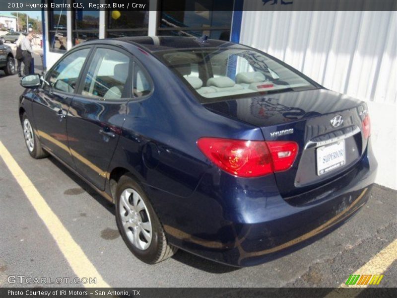 Regatta Blue / Gray 2010 Hyundai Elantra GLS