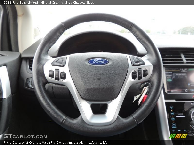 Mineral Grey Metallic / Charcoal Black 2012 Ford Edge Limited