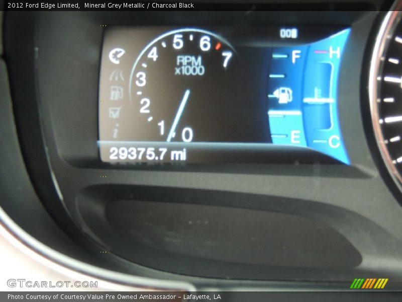 Mineral Grey Metallic / Charcoal Black 2012 Ford Edge Limited