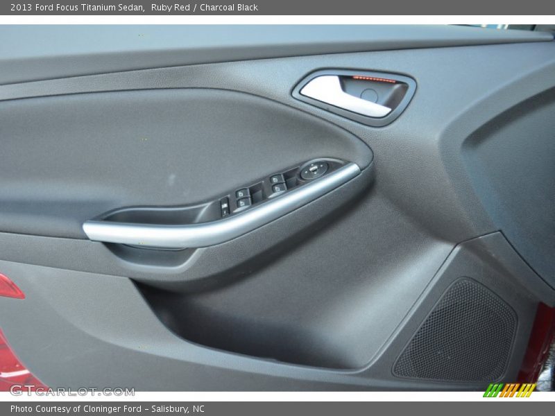 Ruby Red / Charcoal Black 2013 Ford Focus Titanium Sedan