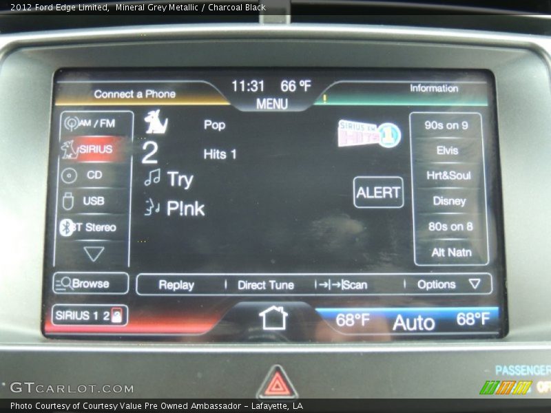 Mineral Grey Metallic / Charcoal Black 2012 Ford Edge Limited