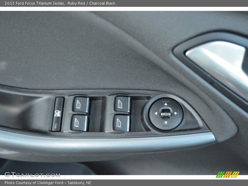 Ruby Red / Charcoal Black 2013 Ford Focus Titanium Sedan