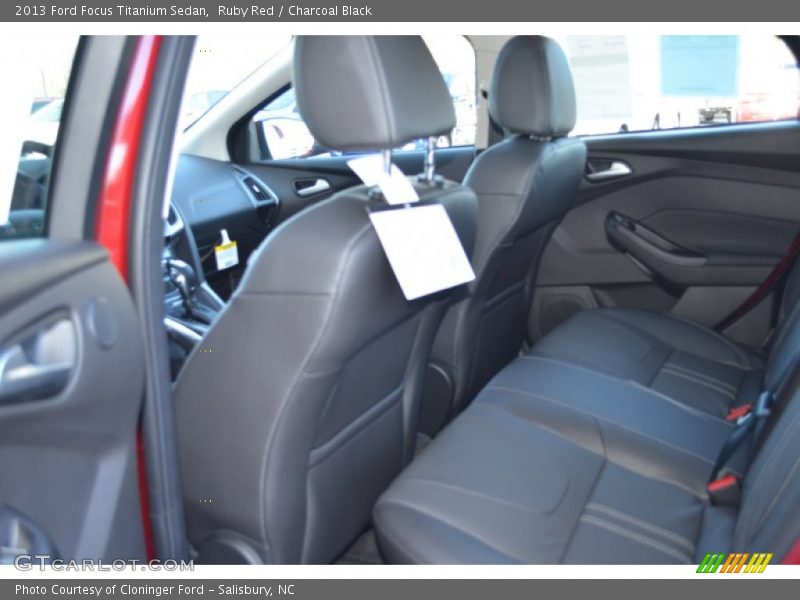 Ruby Red / Charcoal Black 2013 Ford Focus Titanium Sedan