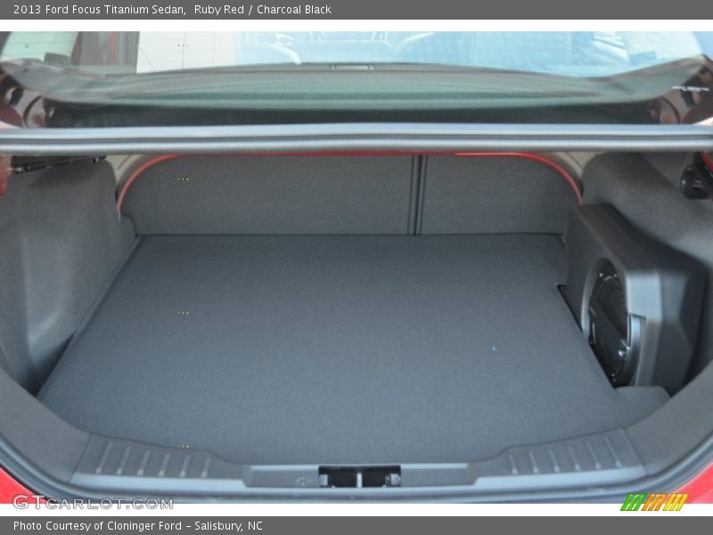 Ruby Red / Charcoal Black 2013 Ford Focus Titanium Sedan