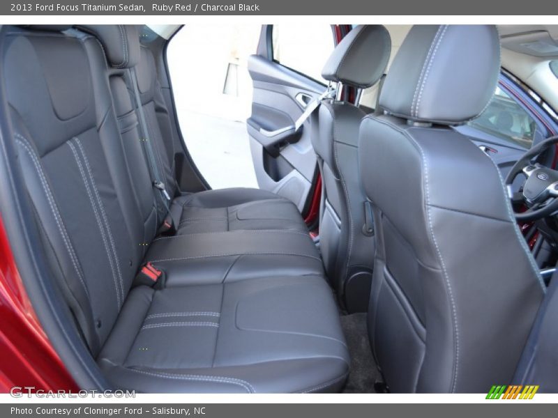 Ruby Red / Charcoal Black 2013 Ford Focus Titanium Sedan