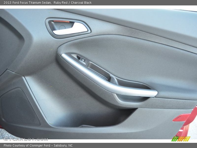 Ruby Red / Charcoal Black 2013 Ford Focus Titanium Sedan