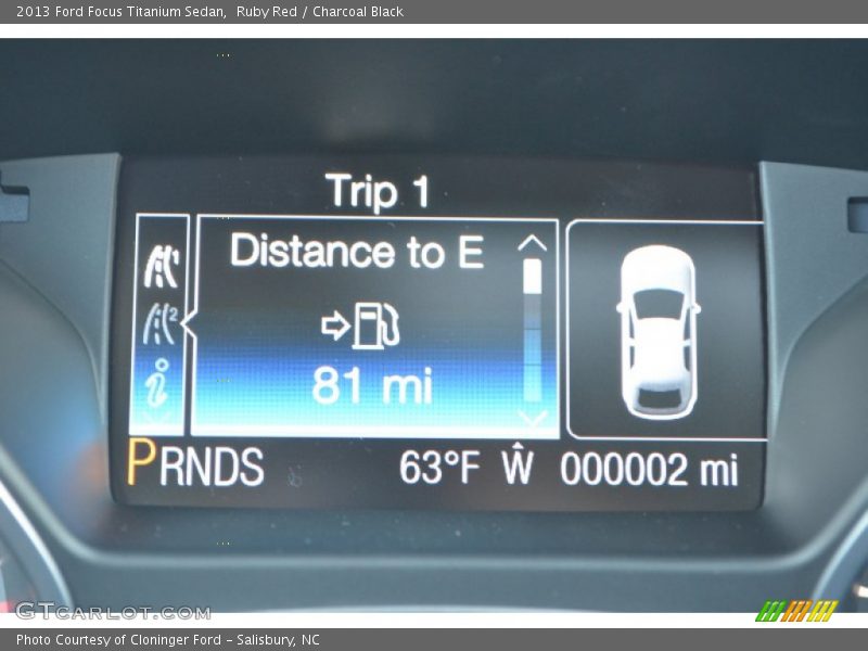 Ruby Red / Charcoal Black 2013 Ford Focus Titanium Sedan