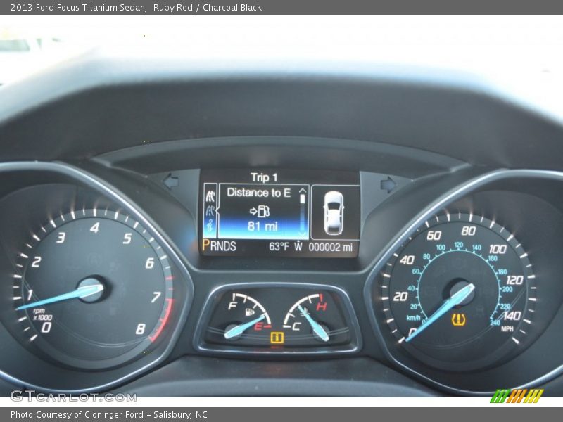 Ruby Red / Charcoal Black 2013 Ford Focus Titanium Sedan