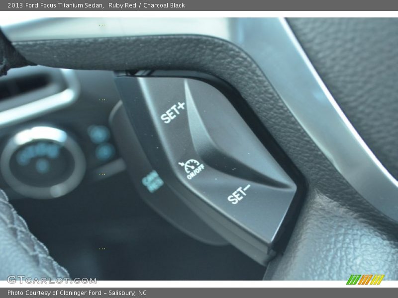 Ruby Red / Charcoal Black 2013 Ford Focus Titanium Sedan