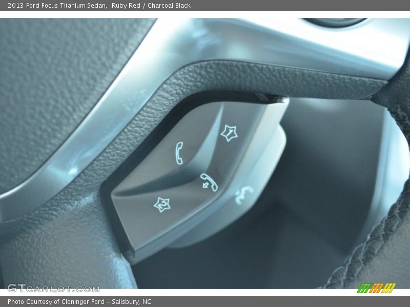 Ruby Red / Charcoal Black 2013 Ford Focus Titanium Sedan