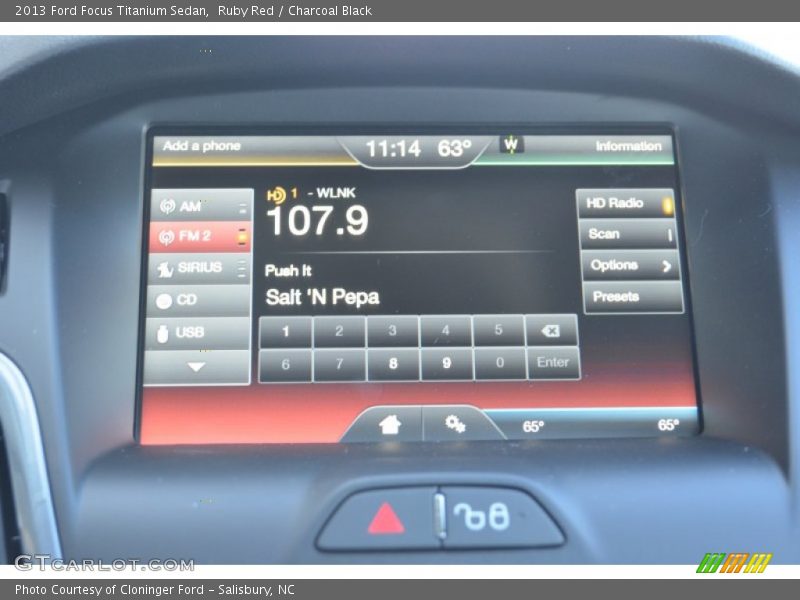 Ruby Red / Charcoal Black 2013 Ford Focus Titanium Sedan