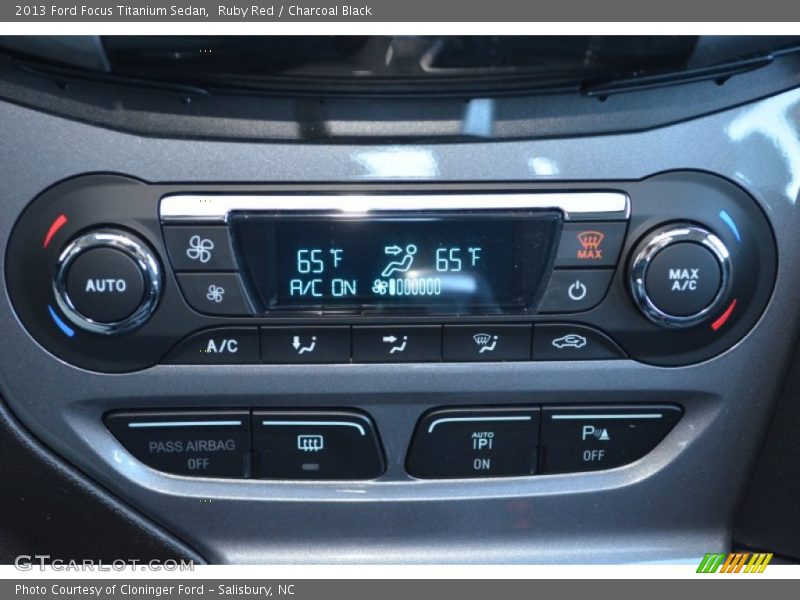 Ruby Red / Charcoal Black 2013 Ford Focus Titanium Sedan