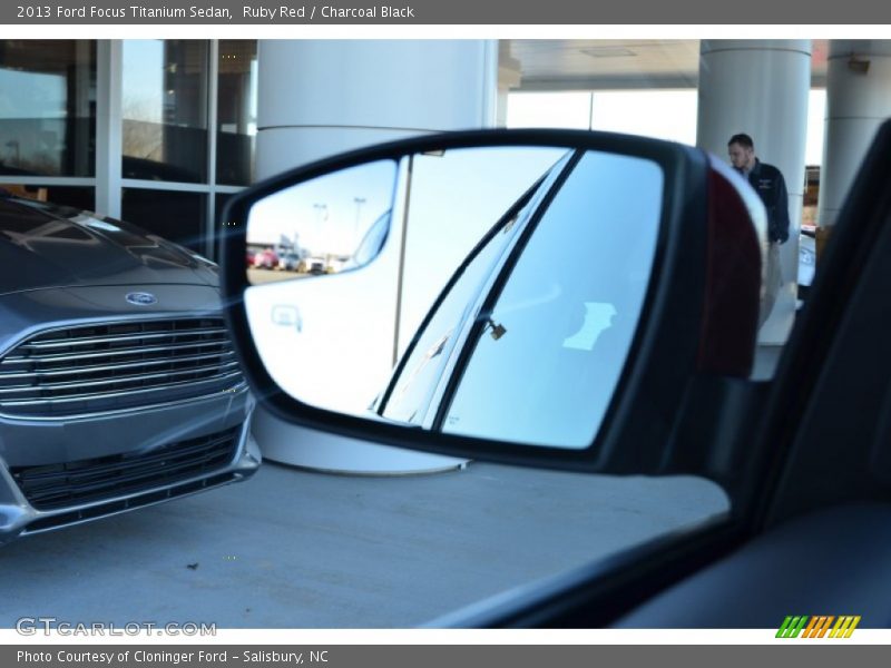 Ruby Red / Charcoal Black 2013 Ford Focus Titanium Sedan