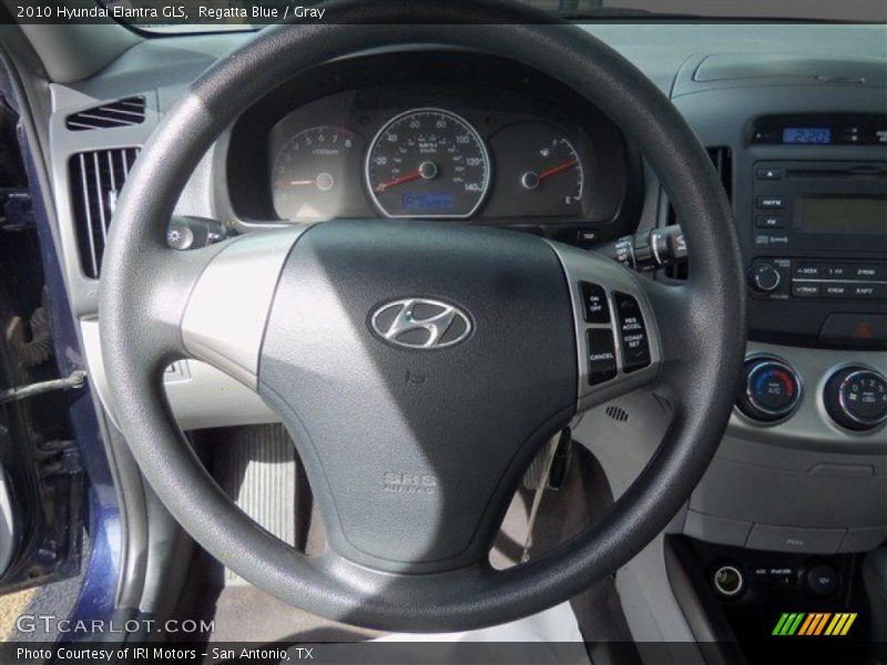 Regatta Blue / Gray 2010 Hyundai Elantra GLS