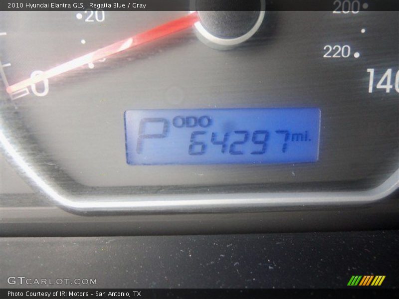 Regatta Blue / Gray 2010 Hyundai Elantra GLS