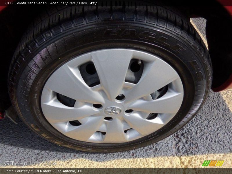 Absolutely Red / Dark Gray 2012 Toyota Yaris Sedan