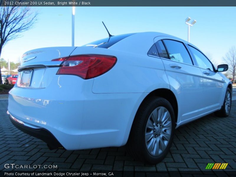 Bright White / Black 2012 Chrysler 200 LX Sedan