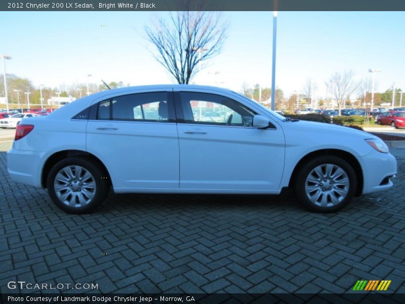 Bright White / Black 2012 Chrysler 200 LX Sedan