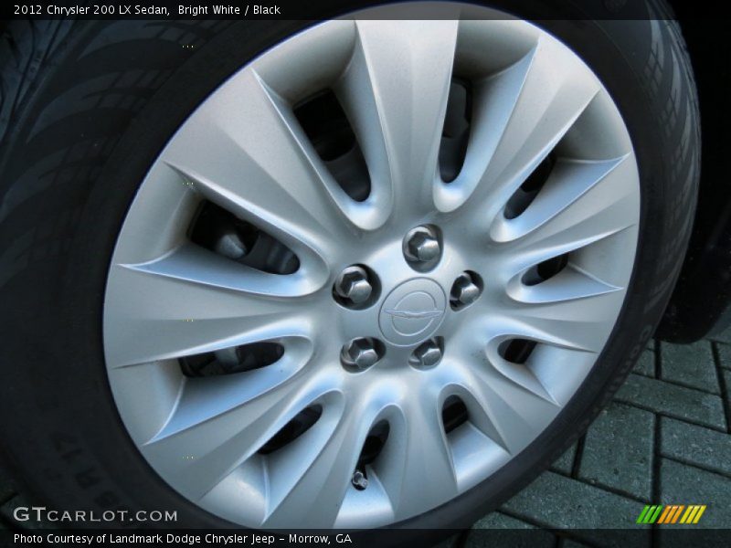 Bright White / Black 2012 Chrysler 200 LX Sedan