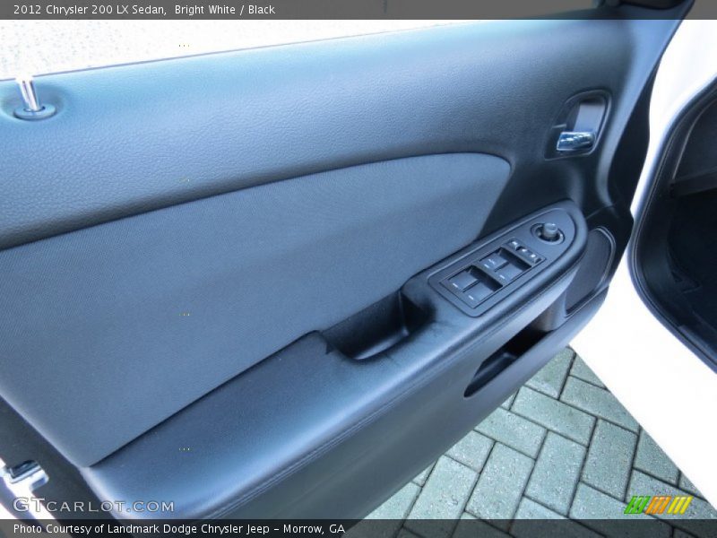 Bright White / Black 2012 Chrysler 200 LX Sedan