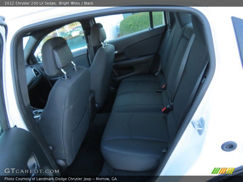 Bright White / Black 2012 Chrysler 200 LX Sedan
