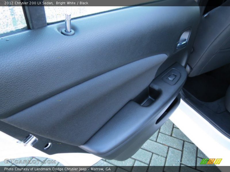 Bright White / Black 2012 Chrysler 200 LX Sedan
