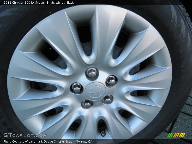 Bright White / Black 2012 Chrysler 200 LX Sedan