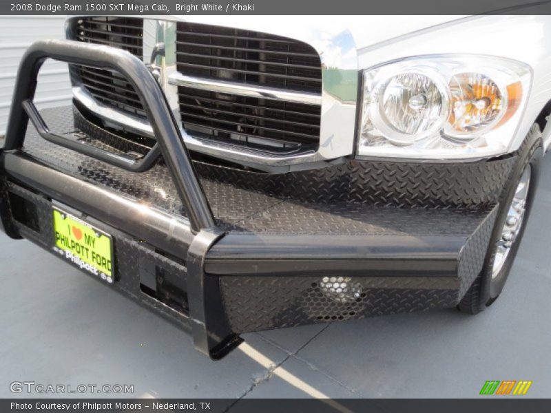 Bright White / Khaki 2008 Dodge Ram 1500 SXT Mega Cab