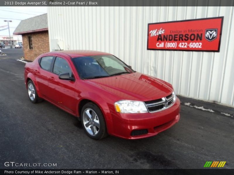 Redline 2-Coat Pearl / Black 2013 Dodge Avenger SE