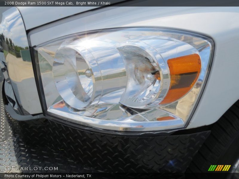 Bright White / Khaki 2008 Dodge Ram 1500 SXT Mega Cab