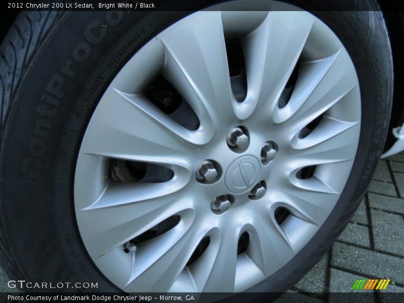 Bright White / Black 2012 Chrysler 200 LX Sedan
