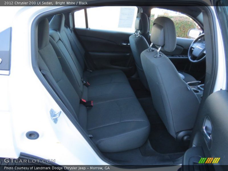 Bright White / Black 2012 Chrysler 200 LX Sedan