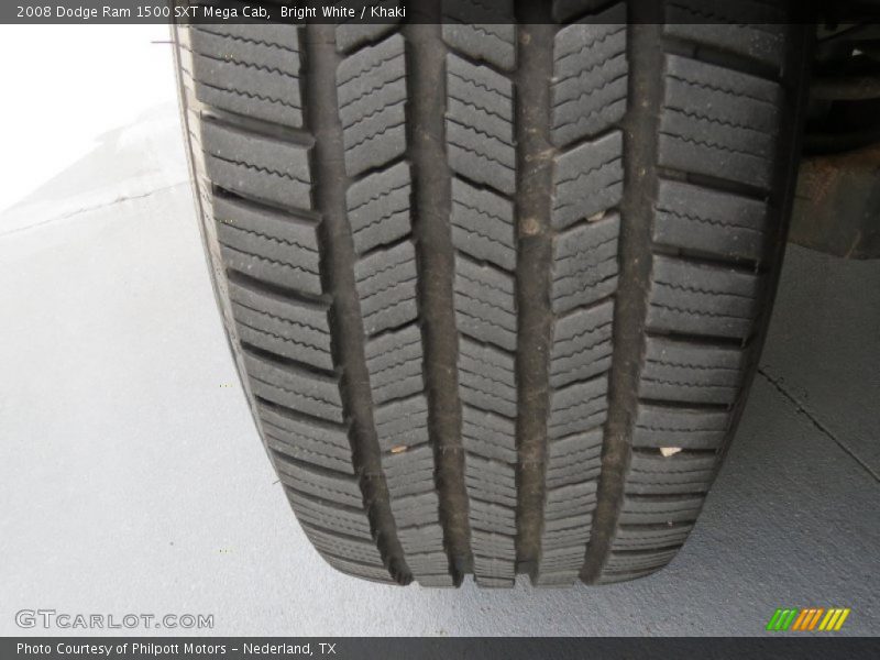 Bright White / Khaki 2008 Dodge Ram 1500 SXT Mega Cab