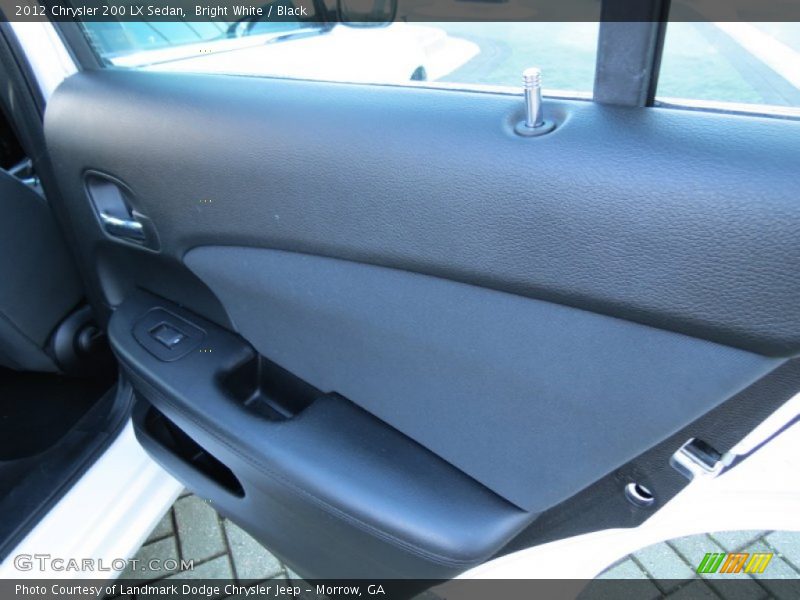 Bright White / Black 2012 Chrysler 200 LX Sedan