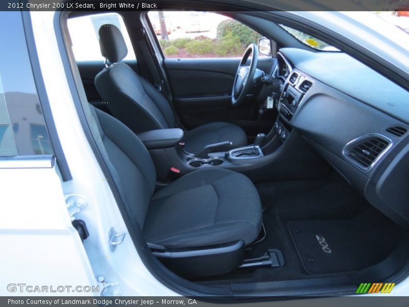 Bright White / Black 2012 Chrysler 200 LX Sedan