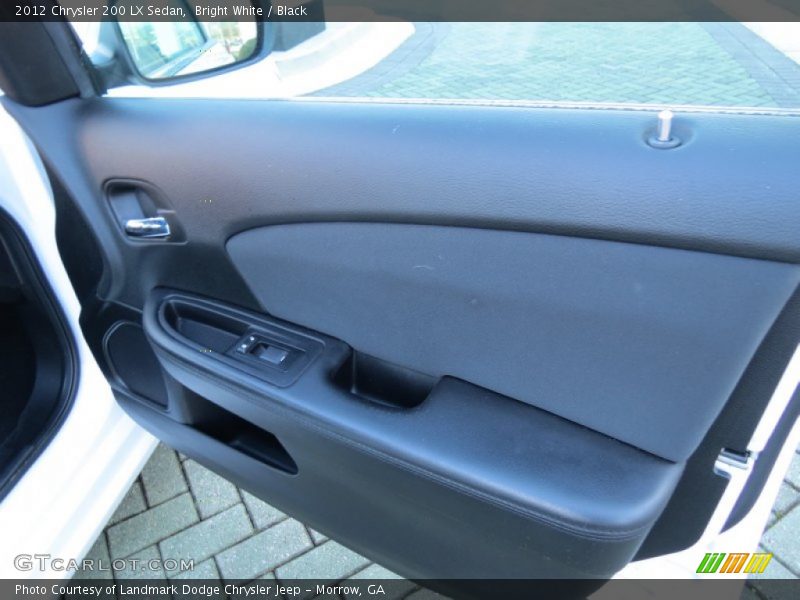 Bright White / Black 2012 Chrysler 200 LX Sedan