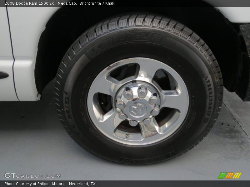 Bright White / Khaki 2008 Dodge Ram 1500 SXT Mega Cab