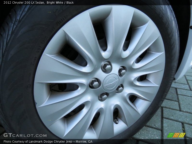 Bright White / Black 2012 Chrysler 200 LX Sedan