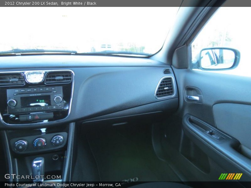 Bright White / Black 2012 Chrysler 200 LX Sedan