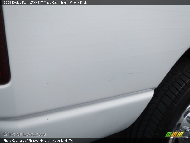 Bright White / Khaki 2008 Dodge Ram 1500 SXT Mega Cab