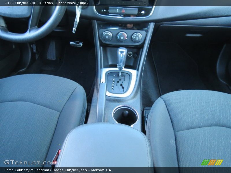 Bright White / Black 2012 Chrysler 200 LX Sedan