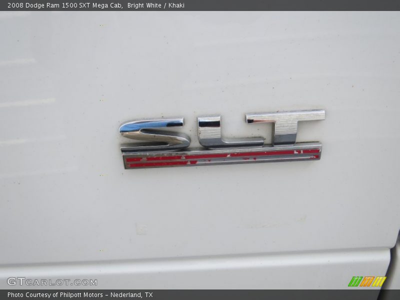 Bright White / Khaki 2008 Dodge Ram 1500 SXT Mega Cab