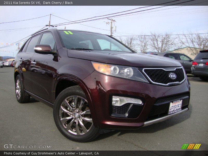Dark Cherry / Black 2011 Kia Sorento SX V6