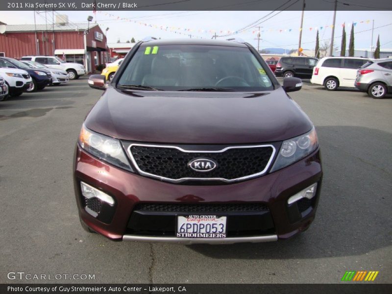 Dark Cherry / Black 2011 Kia Sorento SX V6