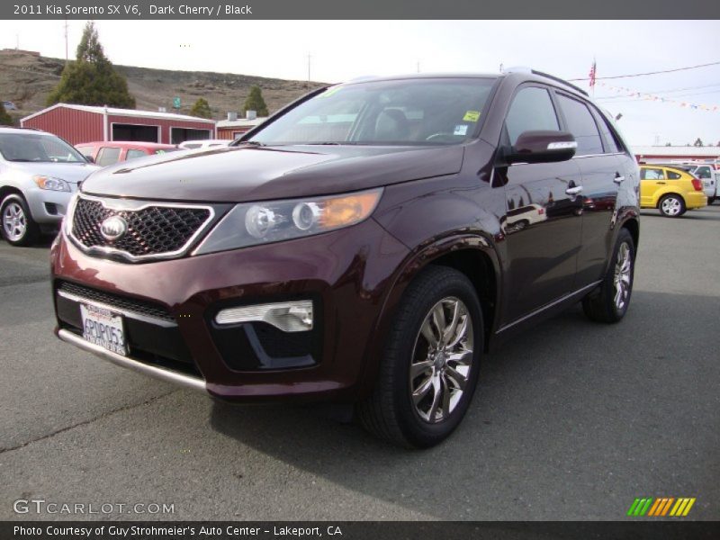 Dark Cherry / Black 2011 Kia Sorento SX V6