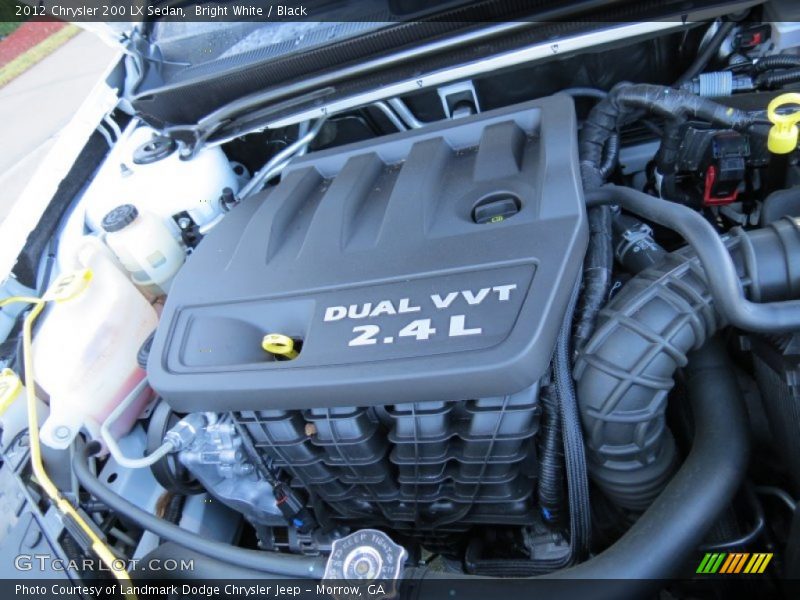 Bright White / Black 2012 Chrysler 200 LX Sedan