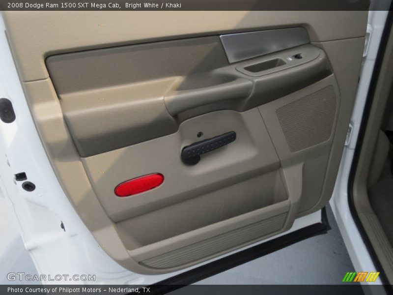 Bright White / Khaki 2008 Dodge Ram 1500 SXT Mega Cab