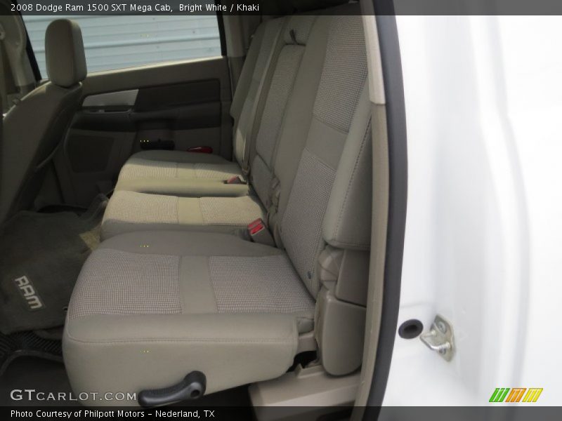 Bright White / Khaki 2008 Dodge Ram 1500 SXT Mega Cab