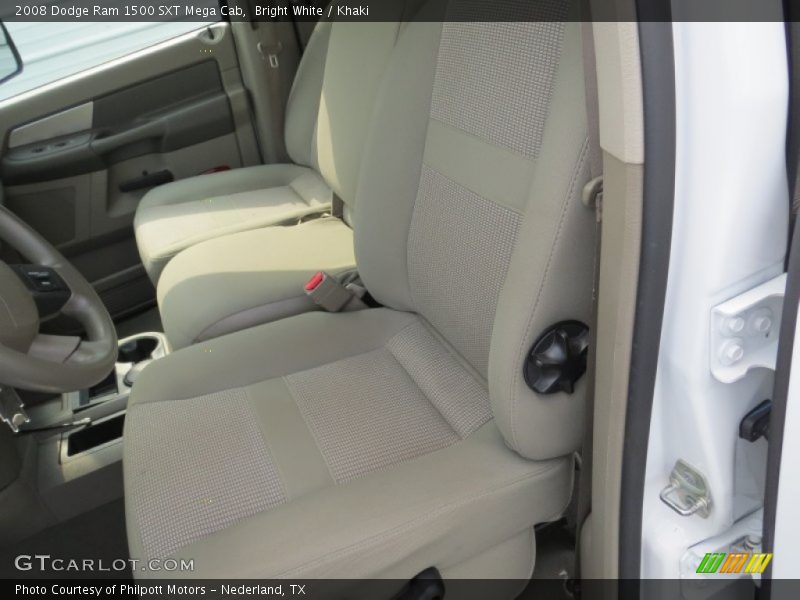 Bright White / Khaki 2008 Dodge Ram 1500 SXT Mega Cab